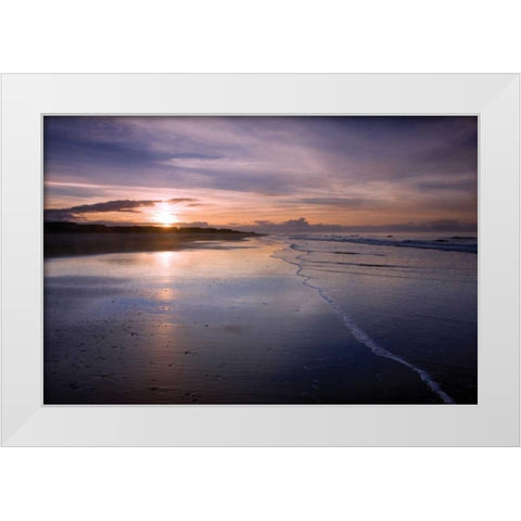 Stormy Sunrise White Modern Wood Framed Art Print by Hausenflock, Alan