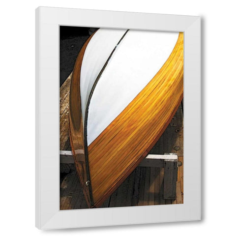 New Boat I White Modern Wood Framed Art Print by Hausenflock, Alan