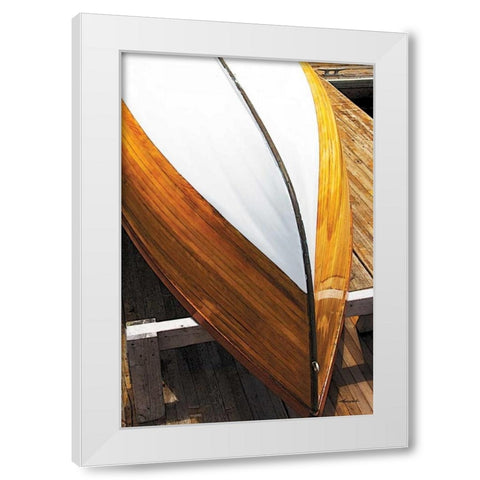 New Boat II White Modern Wood Framed Art Print by Hausenflock, Alan