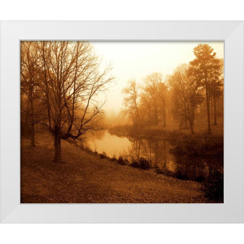 Peaceful II White Modern Wood Framed Art Print by Hausenflock, Alan