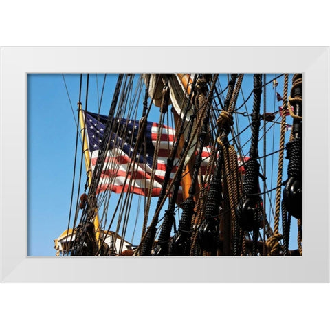 Patriotic I White Modern Wood Framed Art Print by Hausenflock, Alan