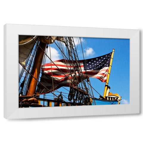 Patriotic II White Modern Wood Framed Art Print by Hausenflock, Alan