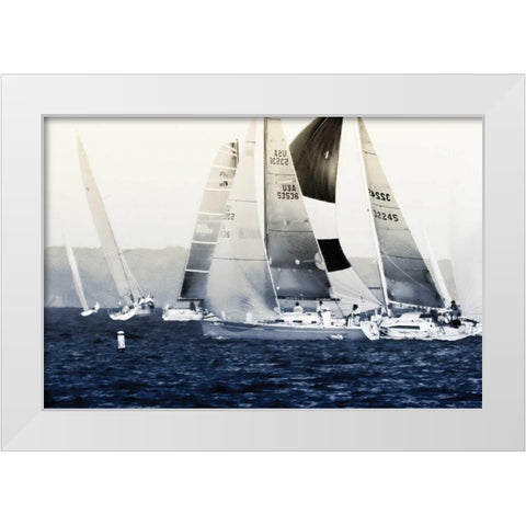 Ready for the Race II White Modern Wood Framed Art Print by Hausenflock, Alan