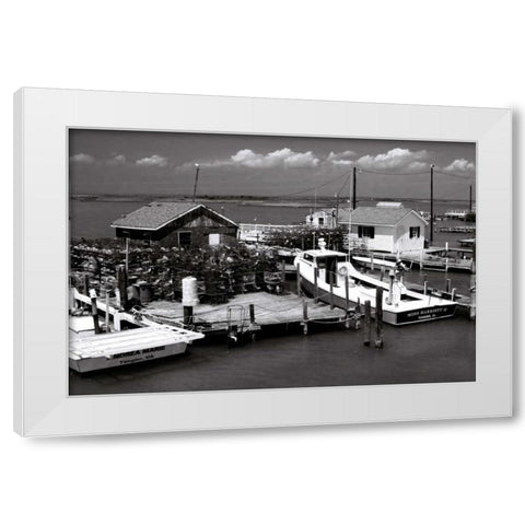 Tangier Island I White Modern Wood Framed Art Print by Hausenflock, Alan