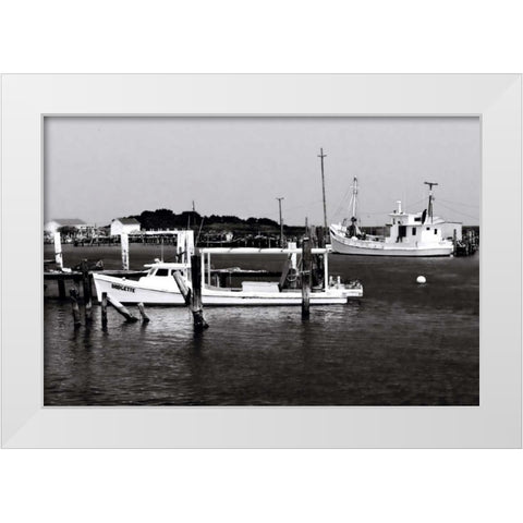 Tangier Island III White Modern Wood Framed Art Print by Hausenflock, Alan