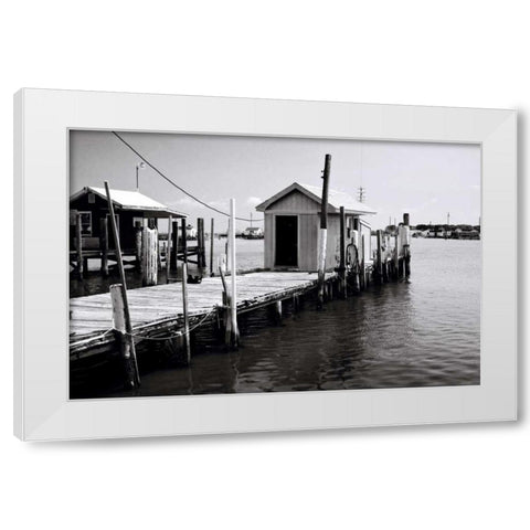 Tangier Island IV White Modern Wood Framed Art Print by Hausenflock, Alan