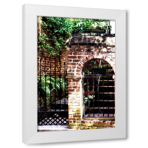 Charleston Hideaway II White Modern Wood Framed Art Print by Hausenflock, Alan