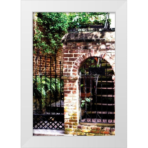 Charleston Hideaway II White Modern Wood Framed Art Print by Hausenflock, Alan