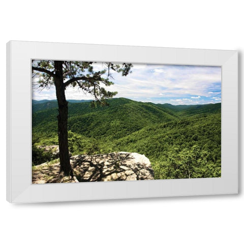 Blue Ridge White Modern Wood Framed Art Print by Hausenflock, Alan