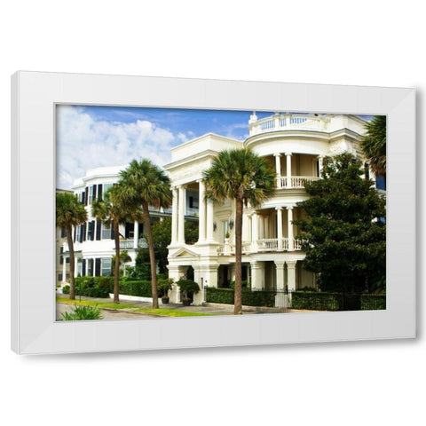 Charleston Style III White Modern Wood Framed Art Print by Hausenflock, Alan