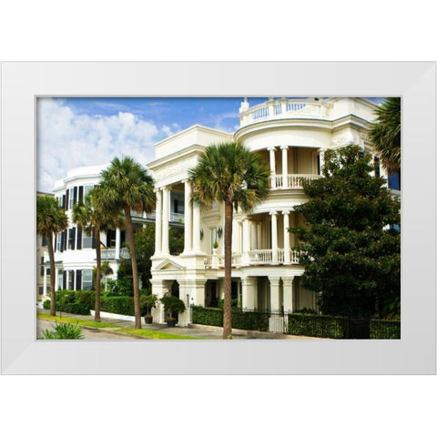 Charleston Style III White Modern Wood Framed Art Print by Hausenflock, Alan