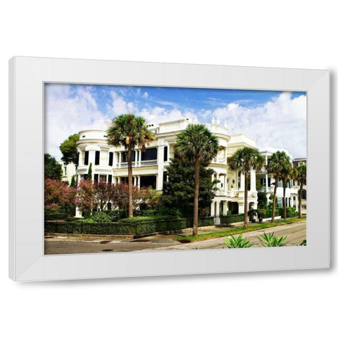 Charleston Style IV White Modern Wood Framed Art Print by Hausenflock, Alan