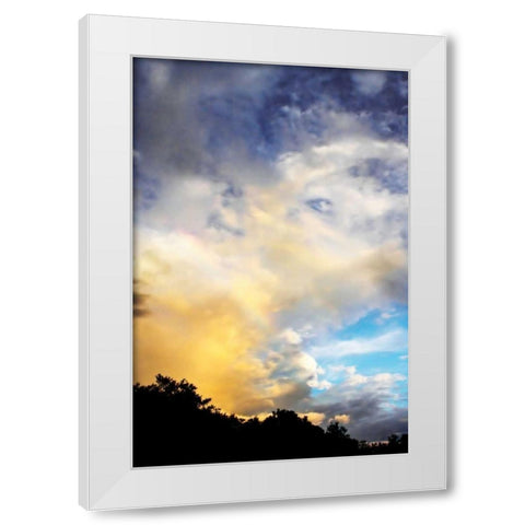 Rainbow Cloud I White Modern Wood Framed Art Print by Hausenflock, Alan