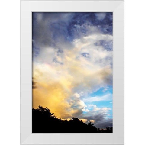 Rainbow Cloud I White Modern Wood Framed Art Print by Hausenflock, Alan