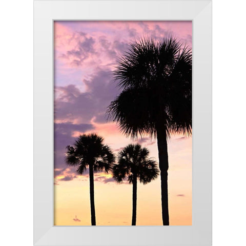 San Marcos Sunset VI White Modern Wood Framed Art Print by Hausenflock, Alan