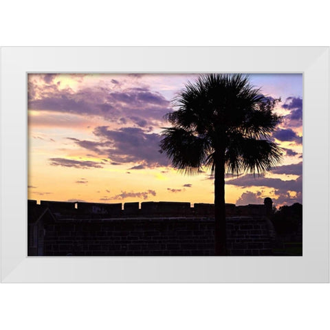 Days End I White Modern Wood Framed Art Print by Hausenflock, Alan