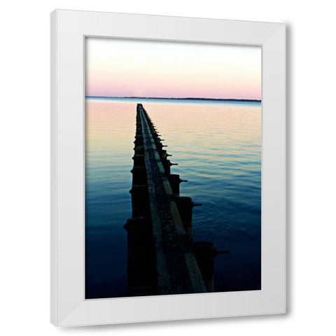 Toward the Horizon I White Modern Wood Framed Art Print by Hausenflock, Alan