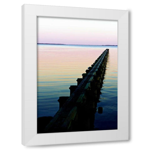 Toward the Horizon II White Modern Wood Framed Art Print by Hausenflock, Alan