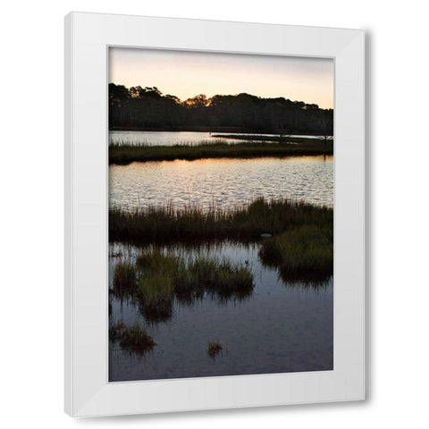 Captains Cove I White Modern Wood Framed Art Print by Hausenflock, Alan