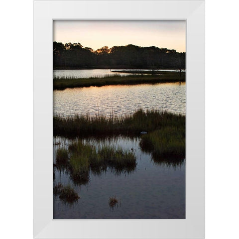 Captains Cove I White Modern Wood Framed Art Print by Hausenflock, Alan