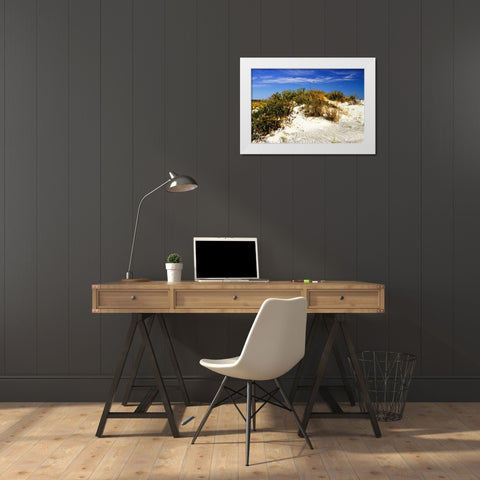 Assateague Beach I White Modern Wood Framed Art Print by Hausenflock, Alan