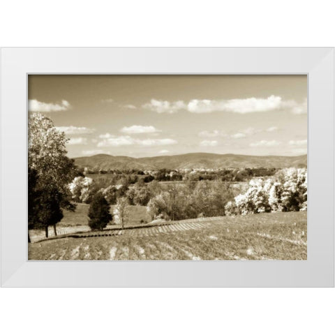 Autumn Foothills V White Modern Wood Framed Art Print by Hausenflock, Alan