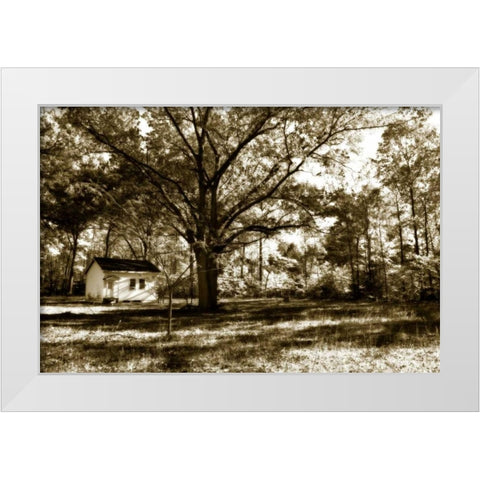 Joes Place I White Modern Wood Framed Art Print by Hausenflock, Alan