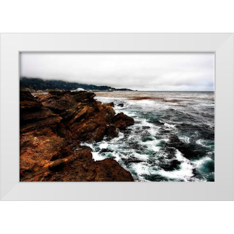 Sand Hill Cove III White Modern Wood Framed Art Print by Hausenflock, Alan