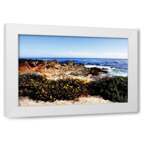 Spanish Bay II White Modern Wood Framed Art Print by Hausenflock, Alan