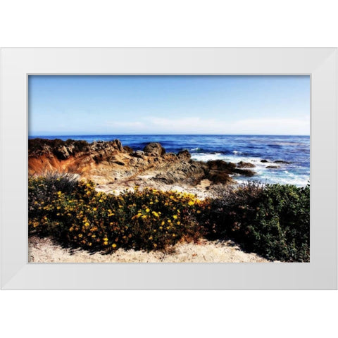 Spanish Bay II White Modern Wood Framed Art Print by Hausenflock, Alan