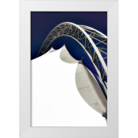 Geo Tent II White Modern Wood Framed Art Print by Hausenflock, Alan