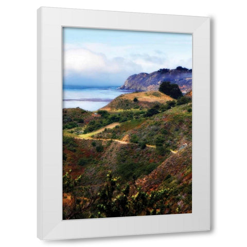 California Coast II White Modern Wood Framed Art Print by Hausenflock, Alan