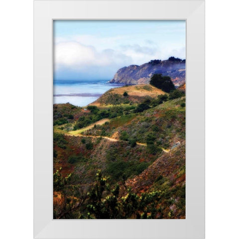 California Coast II White Modern Wood Framed Art Print by Hausenflock, Alan