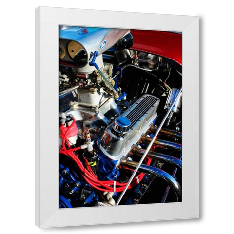 Hot Rod I White Modern Wood Framed Art Print by Hausenflock, Alan