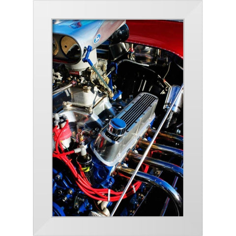 Hot Rod I White Modern Wood Framed Art Print by Hausenflock, Alan