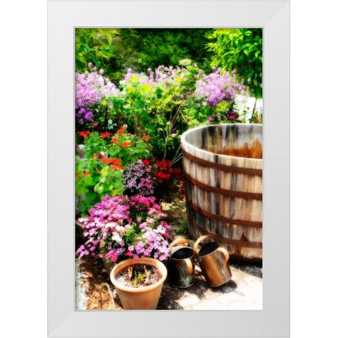 The Garden Nook I White Modern Wood Framed Art Print by Hausenflock, Alan