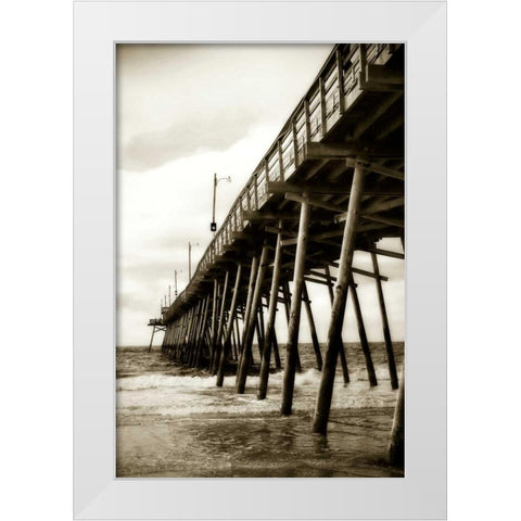 Triple S Pier I White Modern Wood Framed Art Print by Hausenflock, Alan