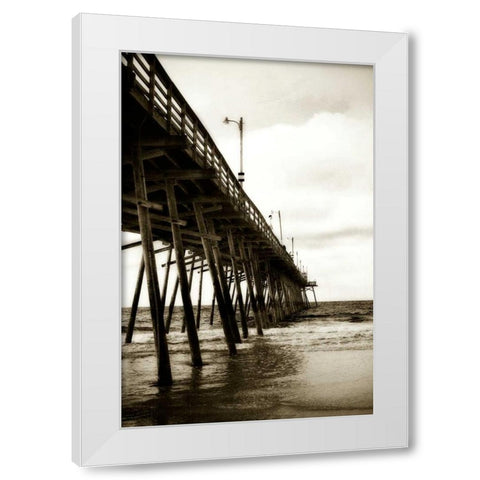 Triple S Pier II White Modern Wood Framed Art Print by Hausenflock, Alan