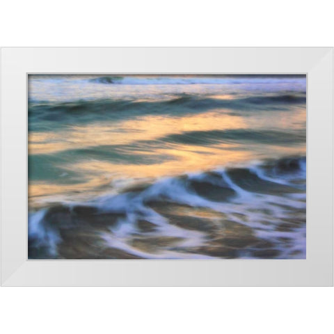 Dream Waves I White Modern Wood Framed Art Print by Hausenflock, Alan