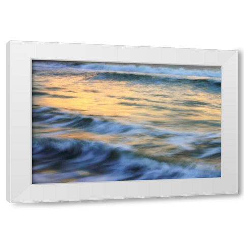 Dream Waves II White Modern Wood Framed Art Print by Hausenflock, Alan