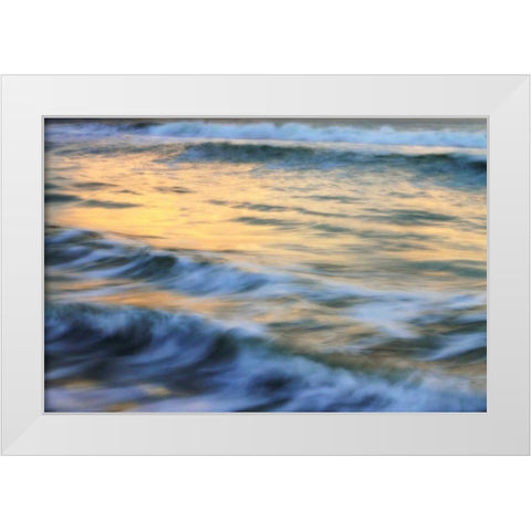 Dream Waves II White Modern Wood Framed Art Print by Hausenflock, Alan