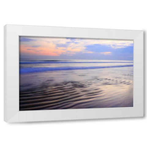 Soft Shore II White Modern Wood Framed Art Print by Hausenflock, Alan