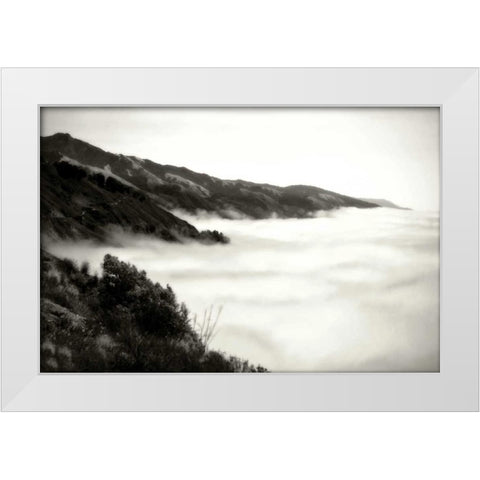 Pacific Fog I White Modern Wood Framed Art Print by Hausenflock, Alan