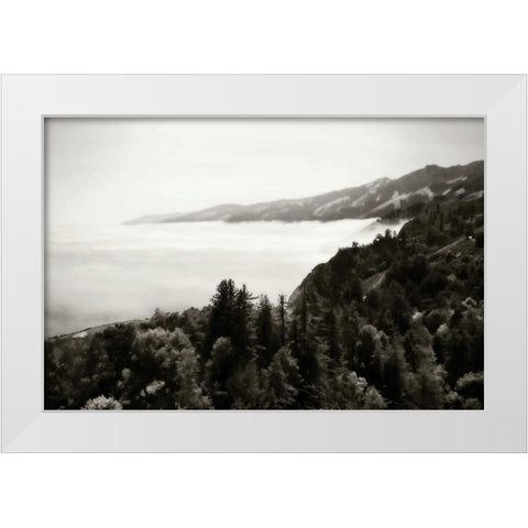 Pacific Fog II White Modern Wood Framed Art Print by Hausenflock, Alan