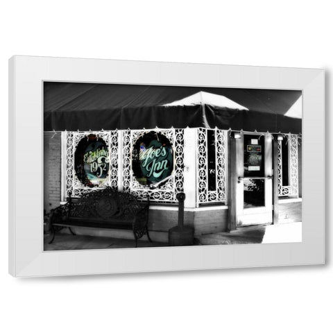 Neighborhood Diner III White Modern Wood Framed Art Print by Hausenflock, Alan