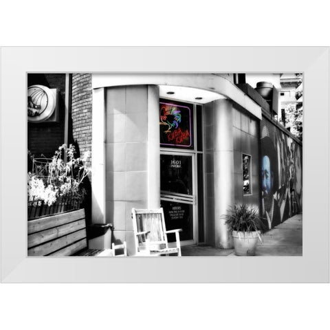 Neighborhood Diner IV White Modern Wood Framed Art Print by Hausenflock, Alan