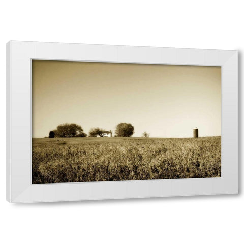 Goochland Farm II White Modern Wood Framed Art Print by Hausenflock, Alan