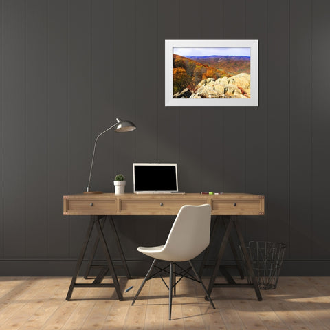 Wildcat Ridge IV White Modern Wood Framed Art Print by Hausenflock, Alan