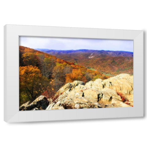Wildcat Ridge IV White Modern Wood Framed Art Print by Hausenflock, Alan
