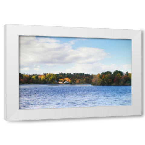Greenwood Lake III White Modern Wood Framed Art Print by Hausenflock, Alan